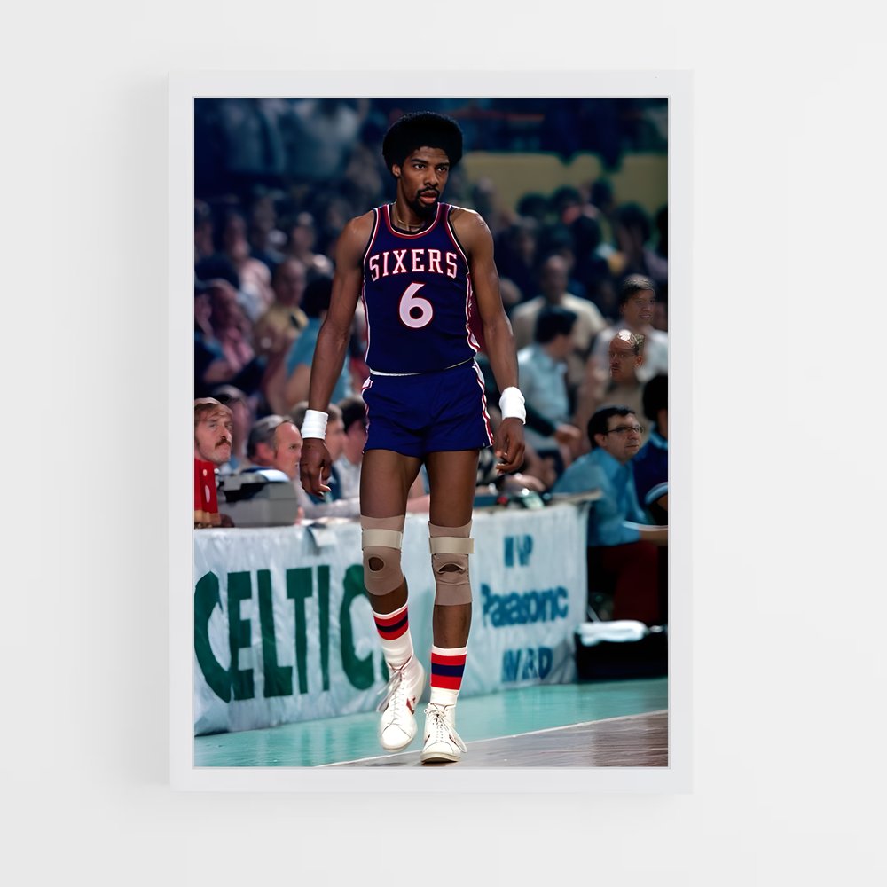 Poster Julius erving ers – affiche Basketball (vue 3)